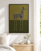Modern Zebra Canvas Wall Art Aura Canvas