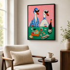 Funny Duck Wine Canvas Wall Art Aura Canvas