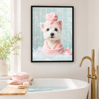 Custom Spa Pet Portrait Canvas Aura Canvas