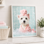 Custom Spa Pet Portrait Canvas Aura Canvas