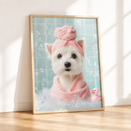 Custom Spa Pet Portrait Canvas Aura Canvas