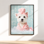 Custom Spa Pet Portrait Canvas Aura Canvas