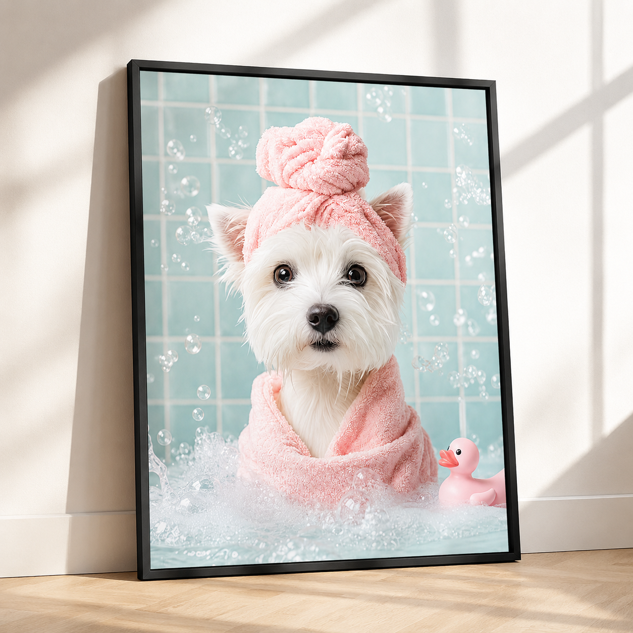 Custom Spa Pet Portrait Canvas Aura Canvas