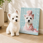 Custom Spa Pet Portrait Canvas Aura Canvas