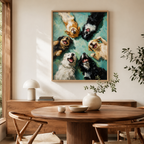 Happy Dogs Canvas Wall Art Aura Canvas