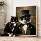 Custom Victorian Pet Portrait Canvas Aura Canvas
