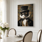 Custom Victorian Pet Portrait Canvas Aura Canvas