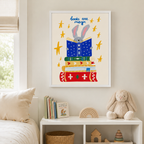 Books Are Magic Bunny Canvas Wall Art Aura Canvas