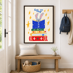 Books Are Magic Bunny Canvas Wall Art Aura Canvas