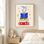 Books Are Magic Bunny Canvas Wall Art Aura Canvas