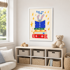 Books Are Magic Bunny Canvas Wall Art Aura Canvas