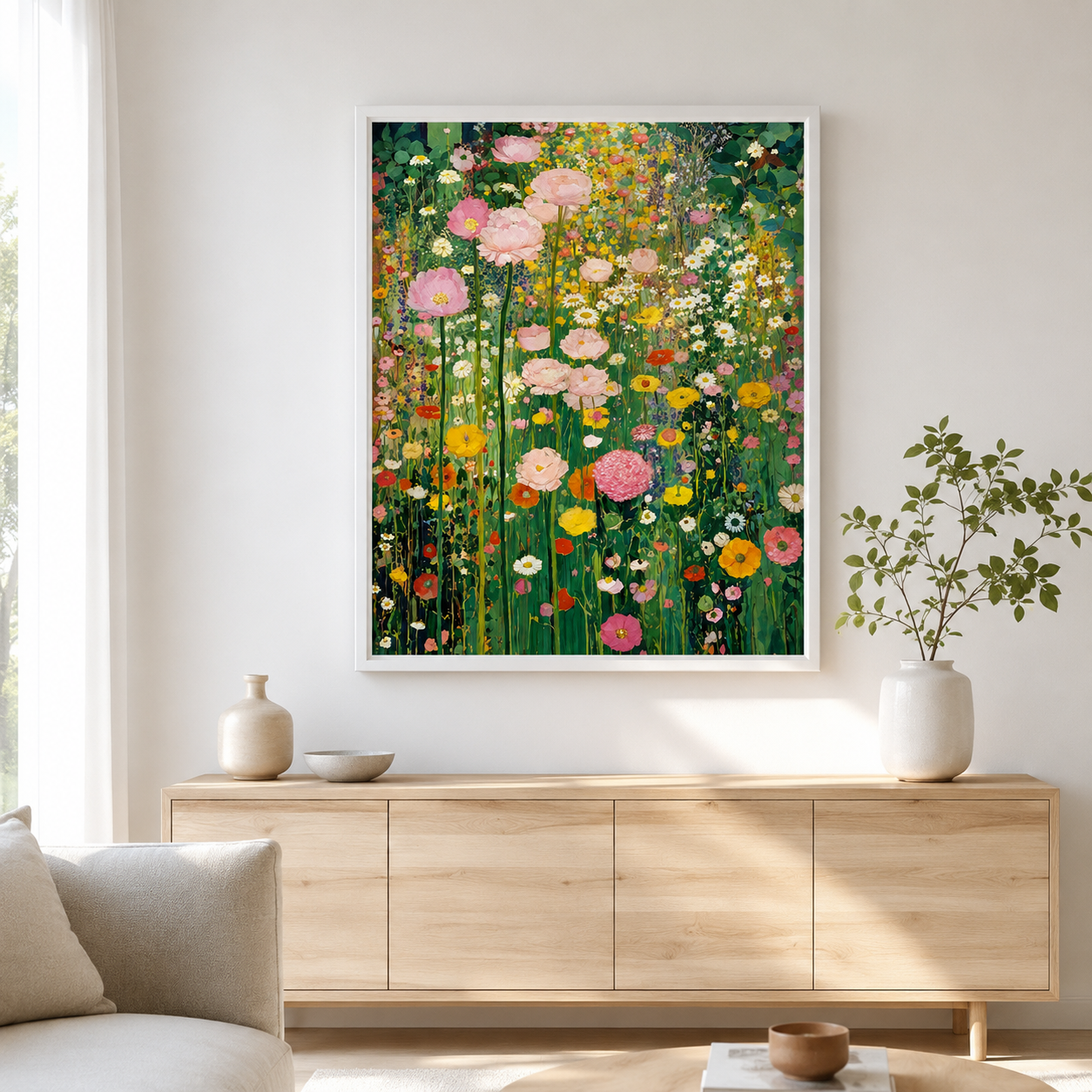 Blooming Garden Canvas Wall Art Aura Canvas