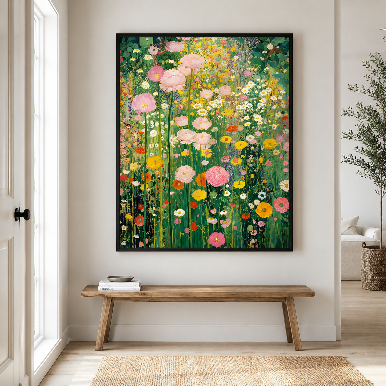 Blooming Garden Canvas Wall Art Aura Canvas