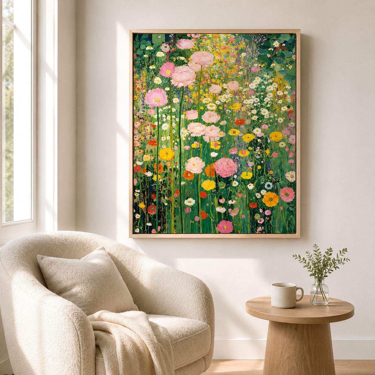 Blooming Garden Canvas Wall Art Aura Canvas