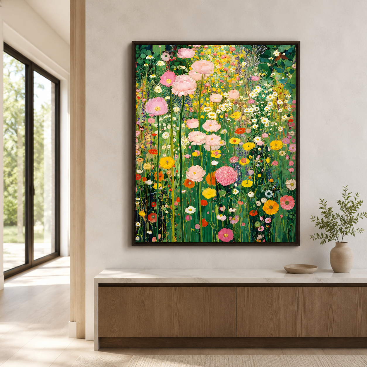 Blooming Garden Canvas Wall Art Aura Canvas