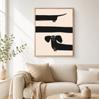 Long Dog Canvas Wall Art Aura Canvas