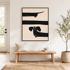 Long Dog Canvas Wall Art Aura Canvas