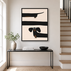 Long Dog Canvas Wall Art Aura Canvas