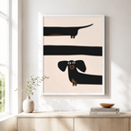 Long Dog Canvas Wall Art Aura Canvas