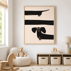 Long Dog Canvas Wall Art Aura Canvas