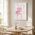 Pink Lily Fashion Canvas Wall Art Aura Canvas
