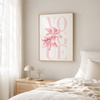 Pink Lily Fashion Canvas Wall Art Aura Canvas