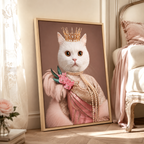 Custom Princess Pet Portrait Canvas Aura Canvas