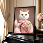Custom Princess Pet Portrait Canvas Aura Canvas