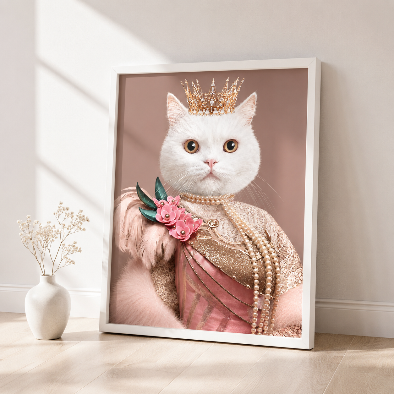 Custom Princess Pet Portrait Canvas Aura Canvas