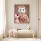 Custom Princess Pet Portrait Canvas Aura Canvas
