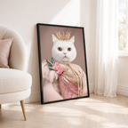 Custom Princess Pet Portrait Canvas Aura Canvas