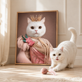 Custom Princess Pet Portrait Canvas Aura Canvas