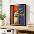 Are You Pooping Cat Canvas Wall Art Aura Canvas