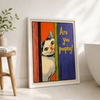 Are You Pooping Cat Canvas Wall Art Aura Canvas
