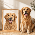 Custom Pet Portrait Canvas Wall Art Aura Canvas
