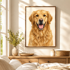 Custom Pet Portrait Canvas Wall Art Aura Canvas