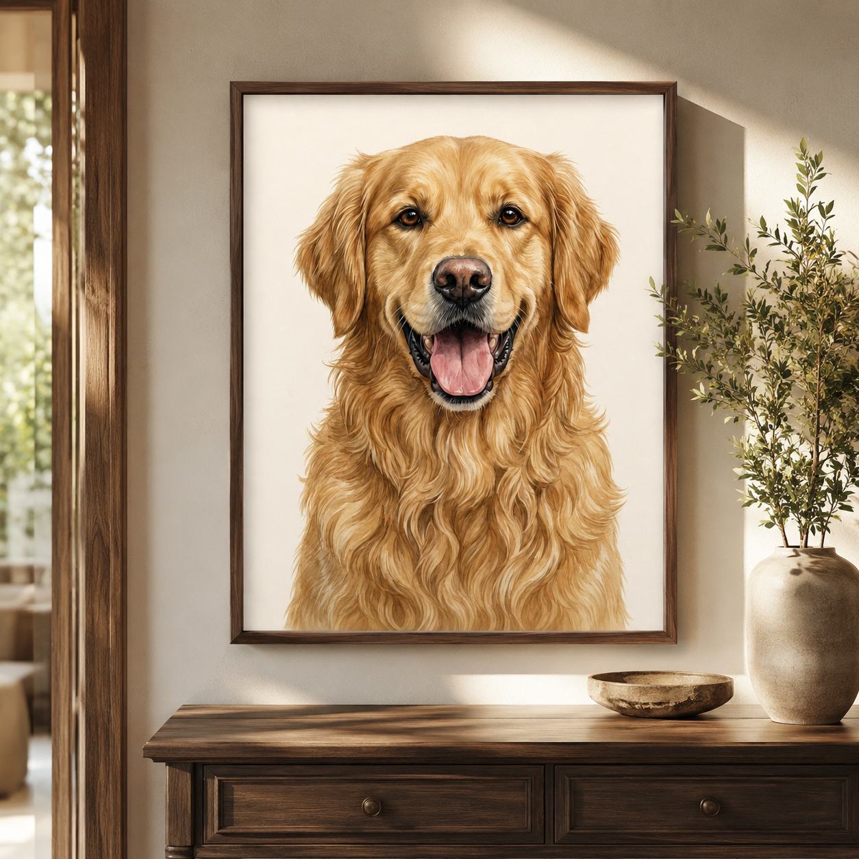 Custom Pet Portrait Canvas Wall Art Aura Canvas