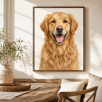 Custom Pet Portrait Canvas Wall Art Aura Canvas