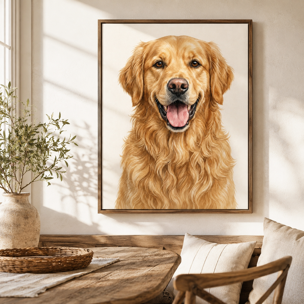 Custom Pet Portrait Canvas Wall Art Aura Canvas