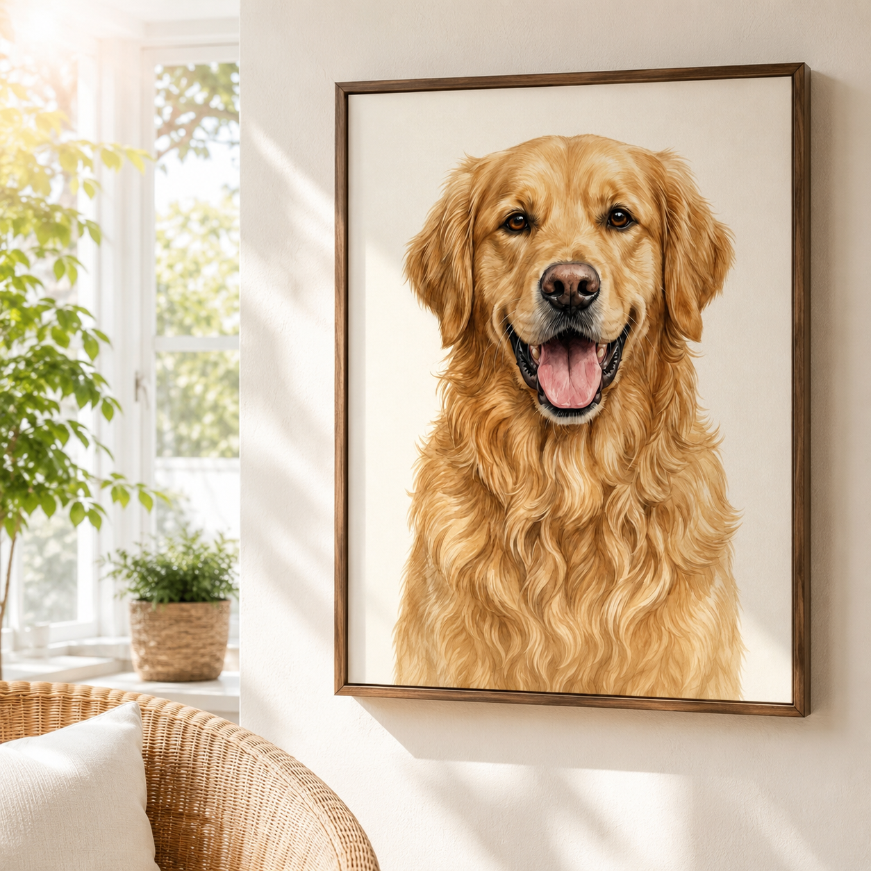Custom Pet Portrait Canvas Wall Art Aura Canvas