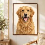 Custom Pet Portrait Canvas Wall Art Aura Canvas