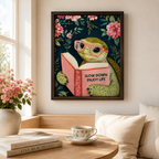 Slow Down Turtle Canvas Wall Art Aura Canvas