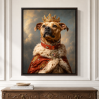 Custom Pet King Portrait Canvas Aura Canvas