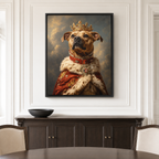 Custom Pet King Portrait Canvas Aura Canvas