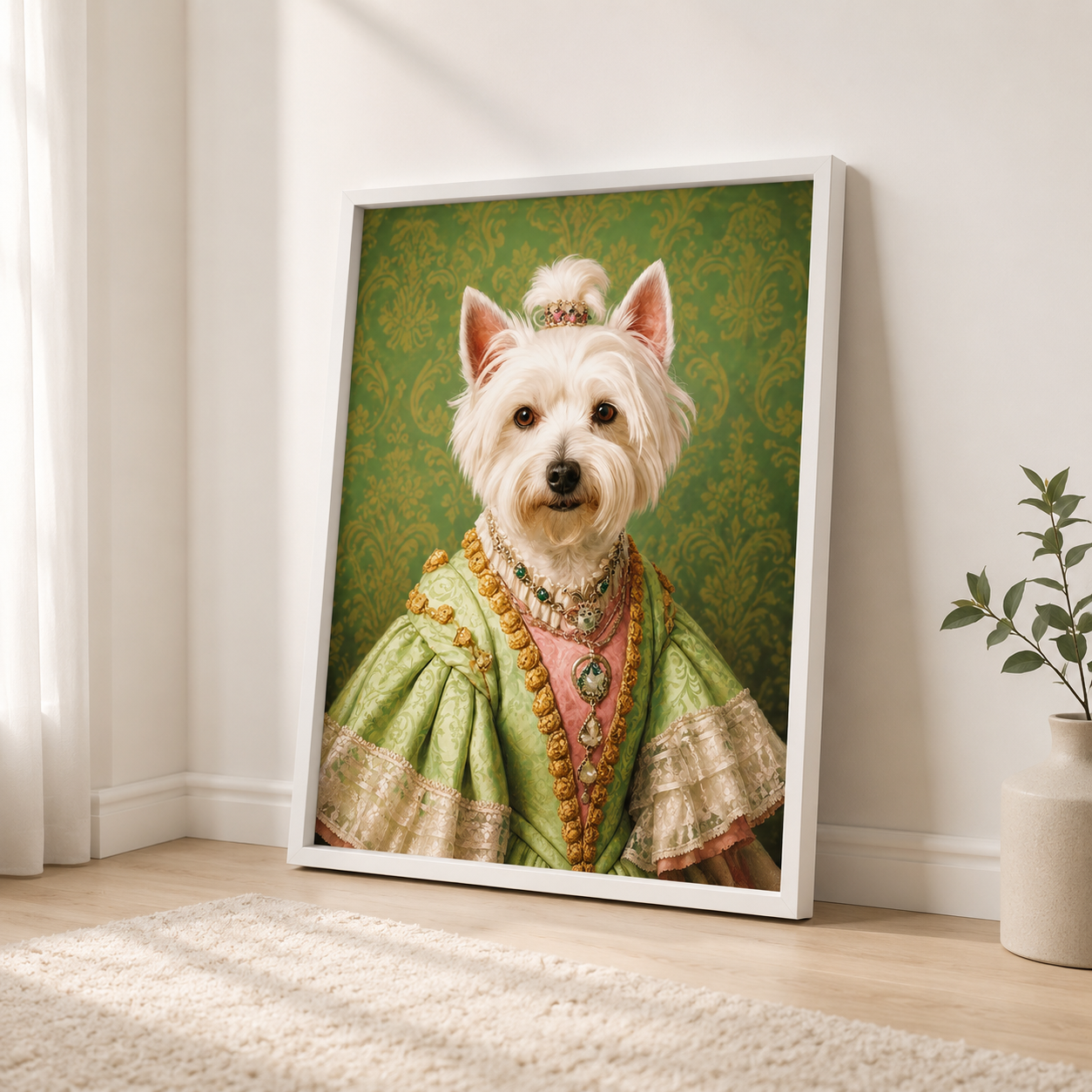 Custom Duchess Pet Portrait Canvas Aura Canvas
