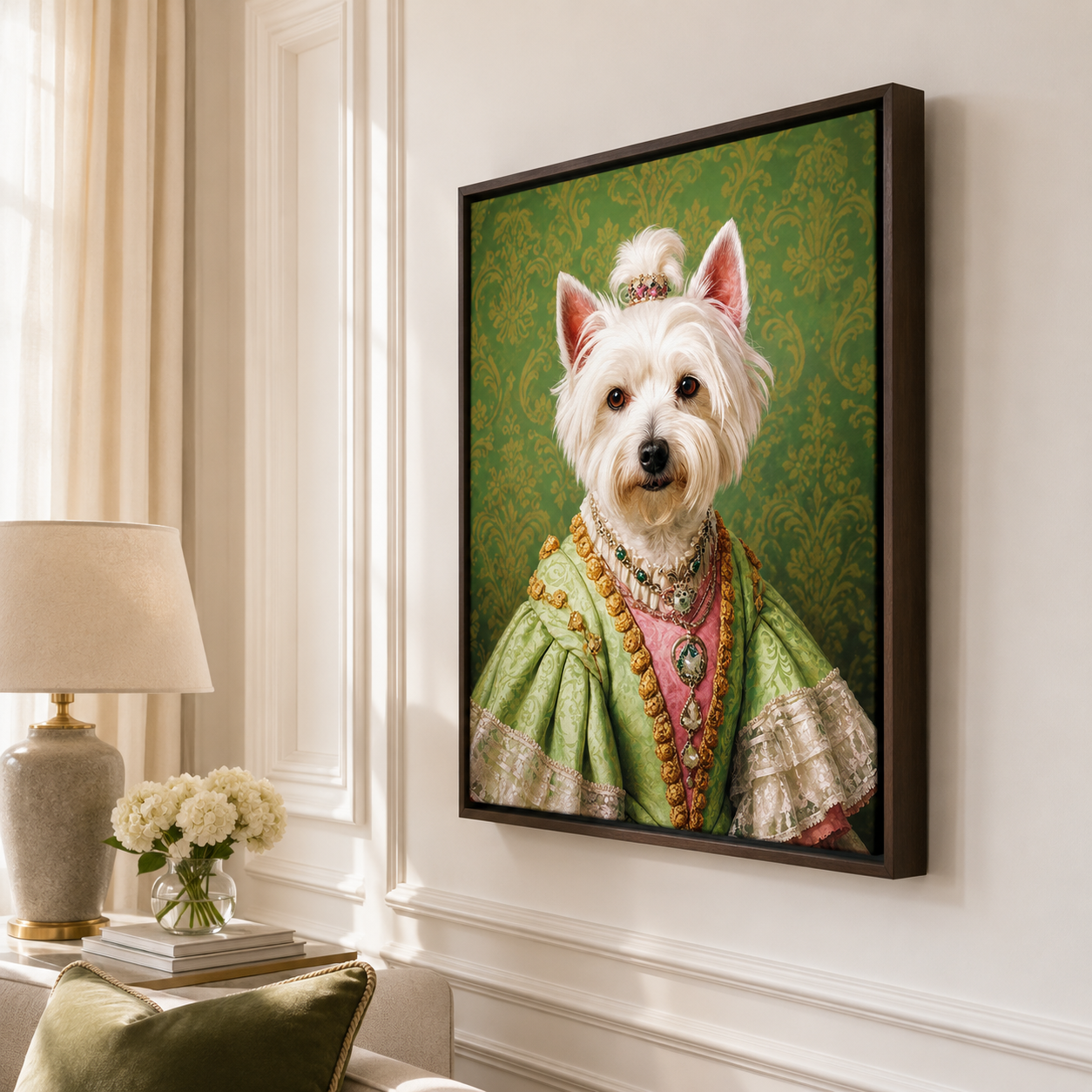 Custom Duchess Pet Portrait Canvas Aura Canvas