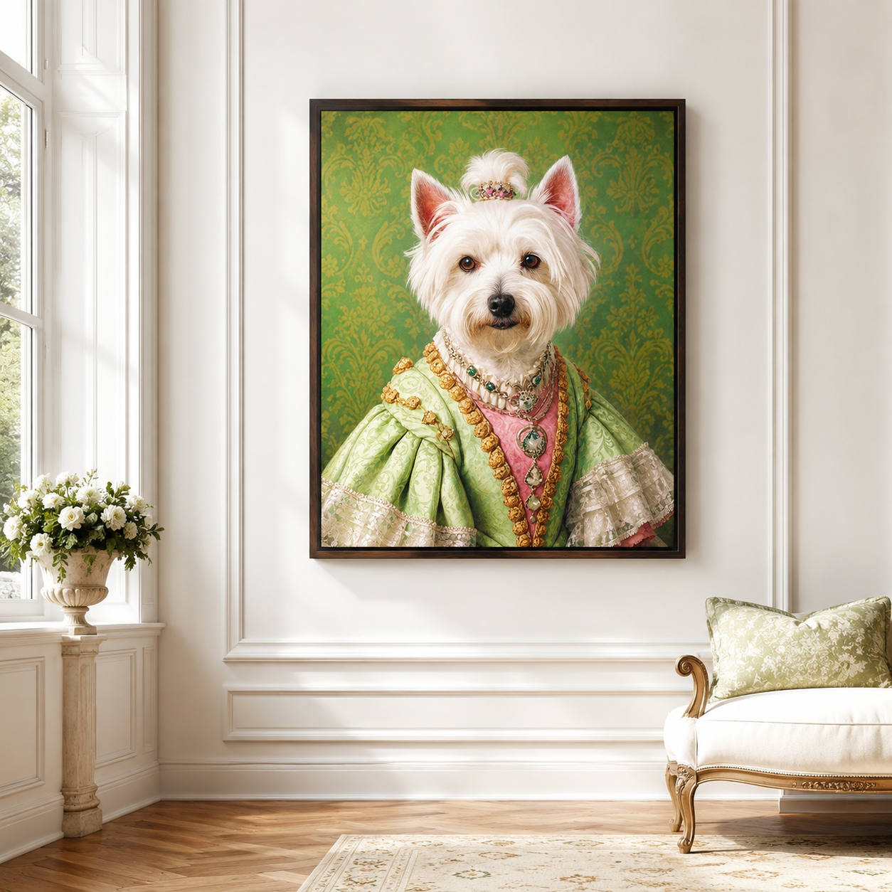 Custom Duchess Pet Portrait Canvas Aura Canvas
