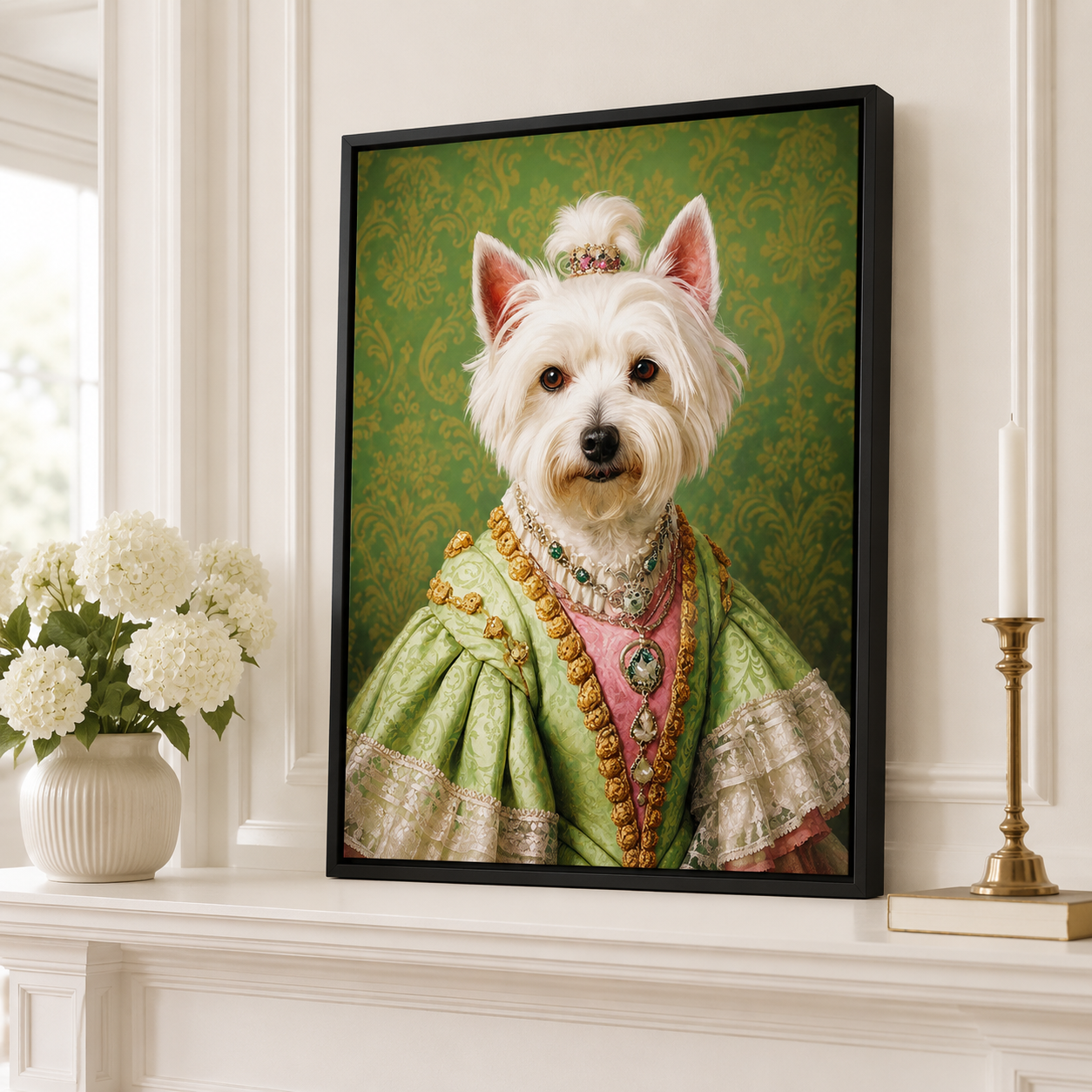 Custom Duchess Pet Portrait Canvas Aura Canvas