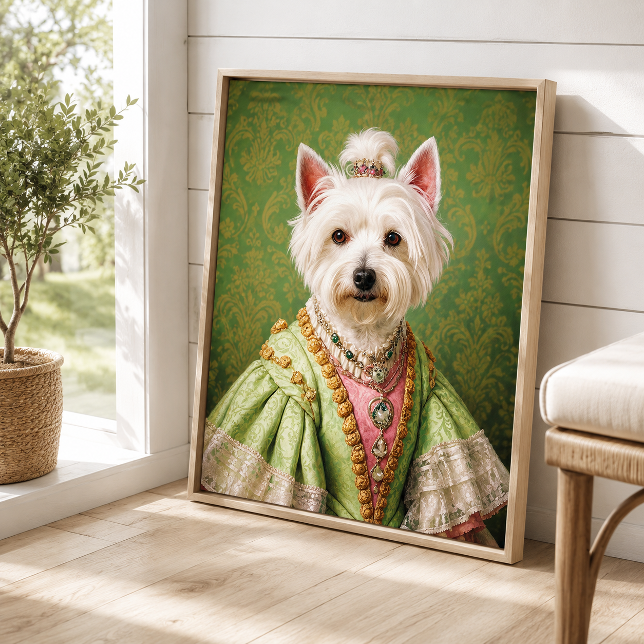Custom Duchess Pet Portrait Canvas Aura Canvas