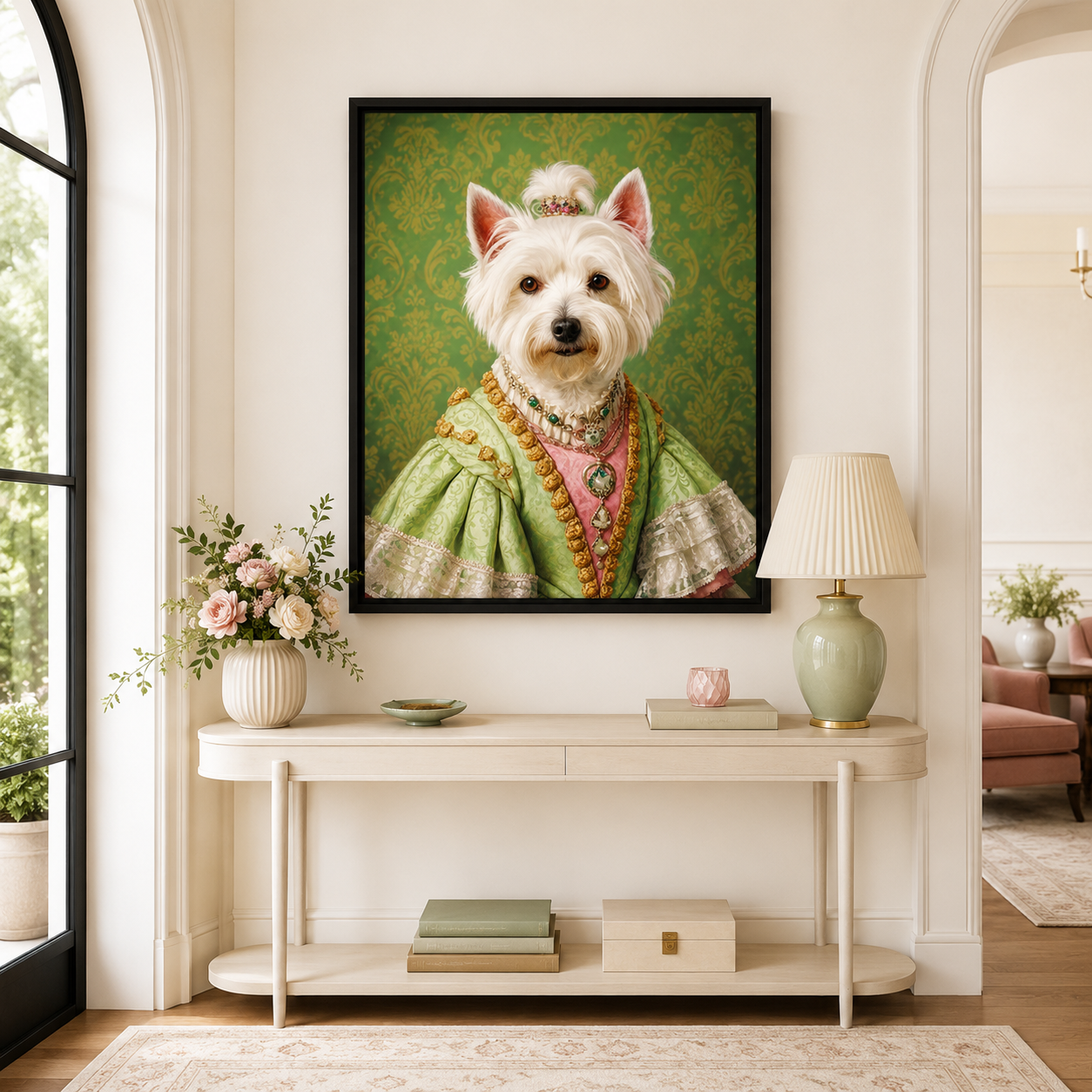 Custom Duchess Pet Portrait Canvas Aura Canvas